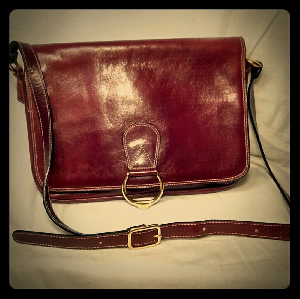 Vintage Hahne's made in Italy genuine leather bag